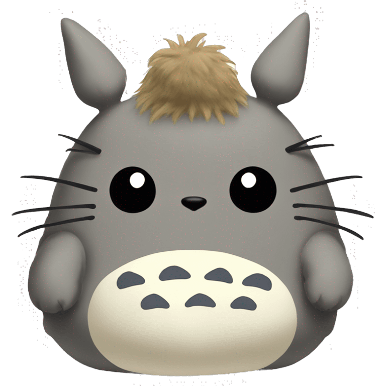 Totoro fluffy stuff toy emoji