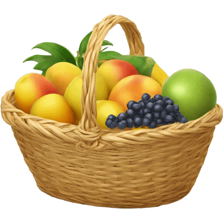 fruit basket  emoji