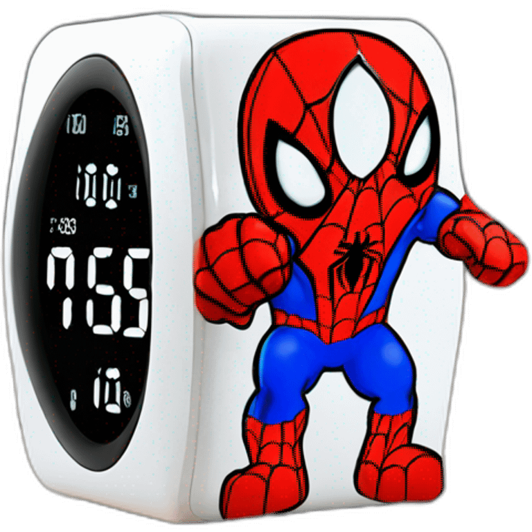 Funny spiderman modern alarm clock watch timer emoji