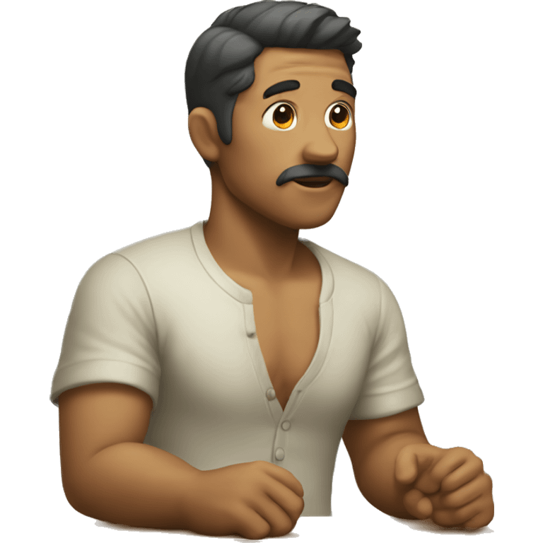 Hombre bajando de peso emoji