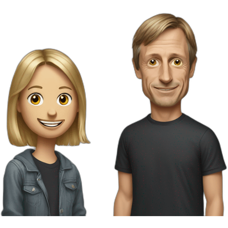 Tony Hawk and Catherine goodman emoji