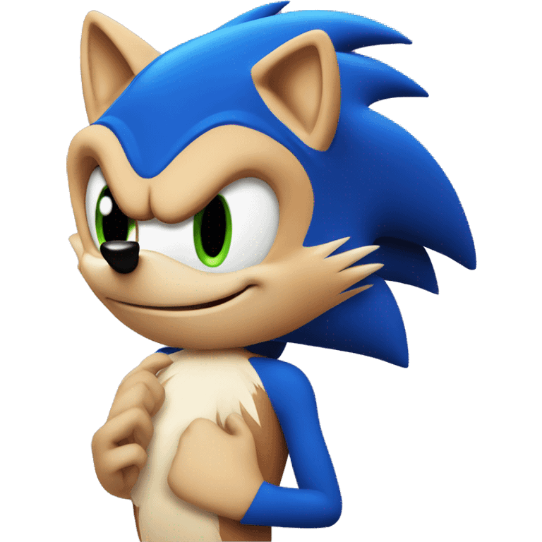 sonic the hedgehog in love emoji