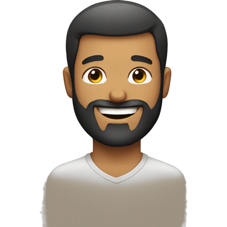  bearded guy smiling emoji