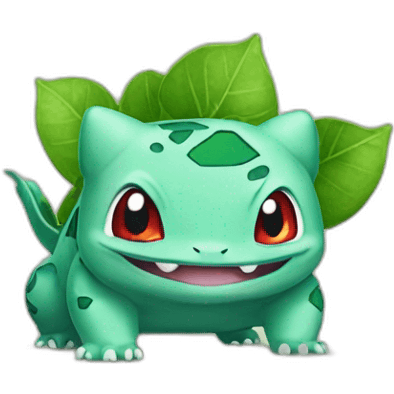 Bulbasaur say hello emoji