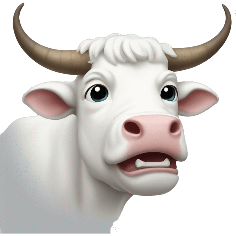 white bull emoji