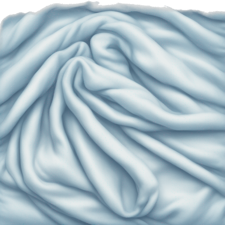 Cozy white and blue blanket  emoji