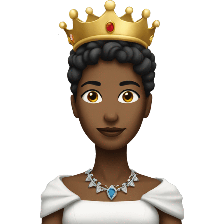 black queen crown emoji