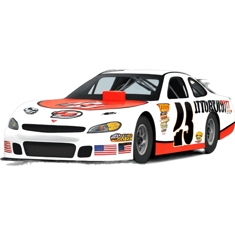 super late model race car emoji