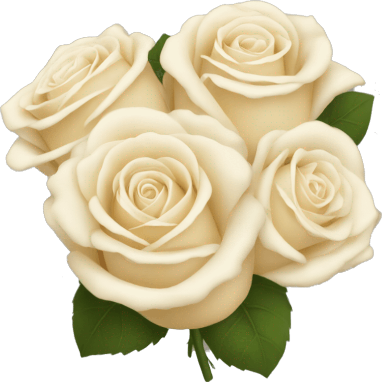 A cream colored rose bouquet like the bouquet emoji  emoji