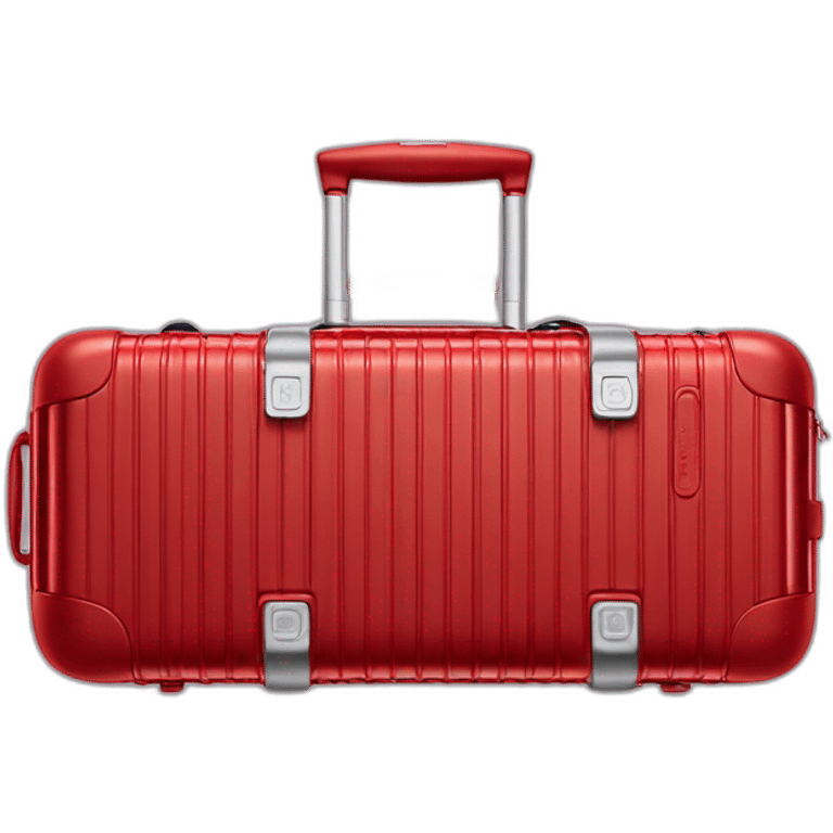 One Rimowa red Essential Cabin S luggage emoji