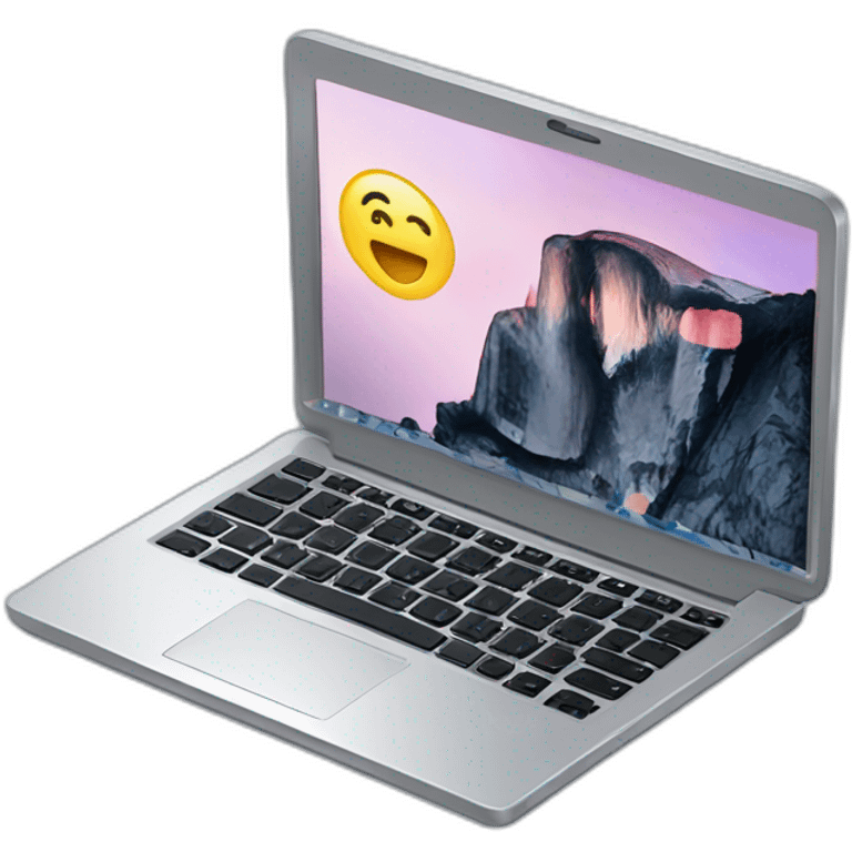 laptop，isometric emoji