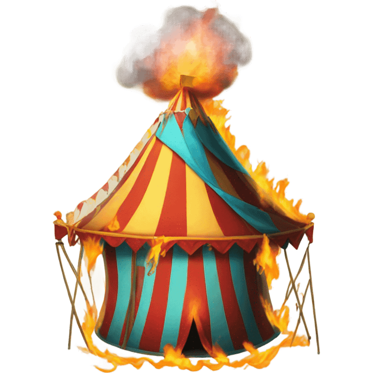 Circus on fire  emoji