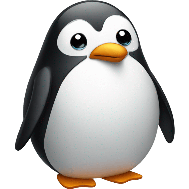 Sad penguin  emoji