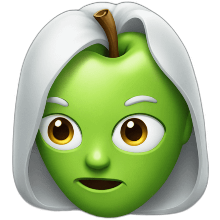 apple-eating-android emoji