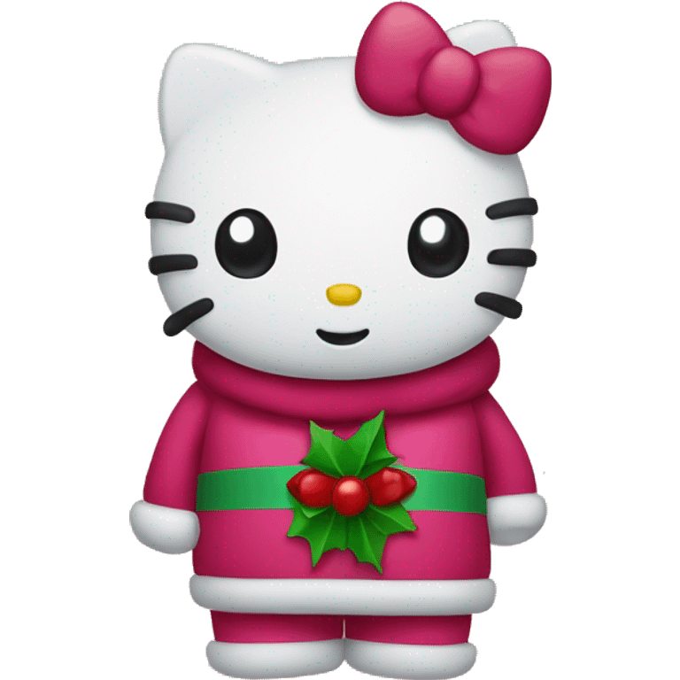 christmas hello kitty emoji