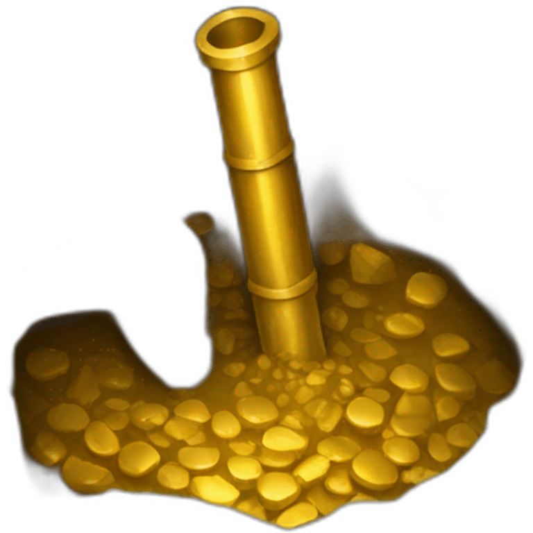 mining gold shaft emoji