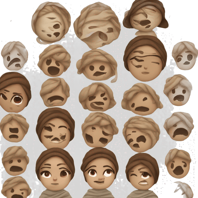 White skinned girl with brown hair wrapped in a blanket emoji