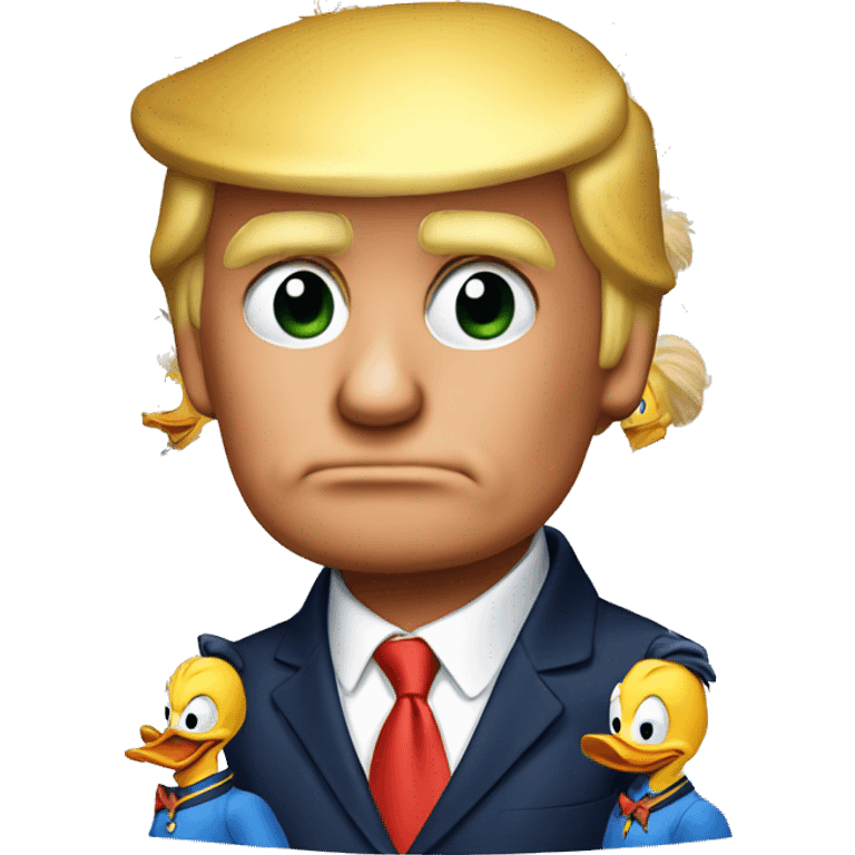 Donald trump as Donald Duck  emoji