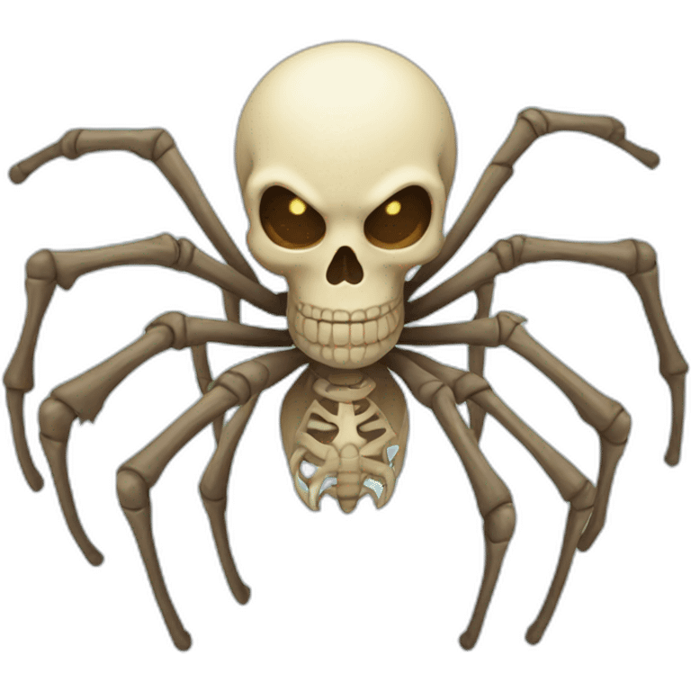 spider skeleton emoji