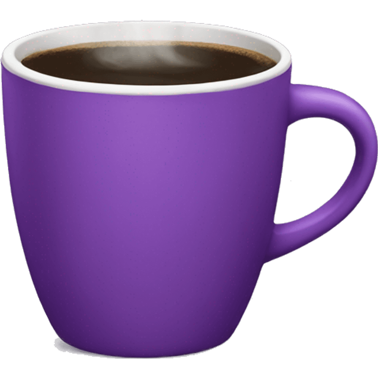 Purple coffee cup emoji