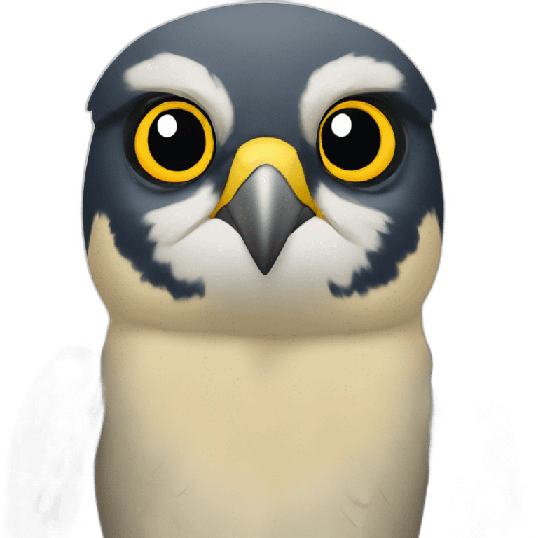 Peregrine falcon emoji