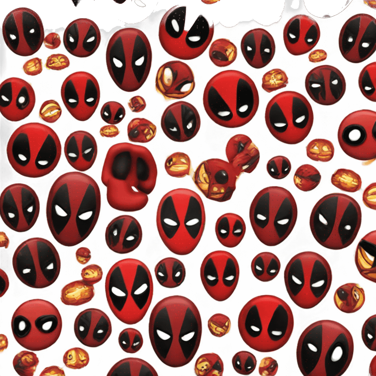 Round Deadpool logo emoji