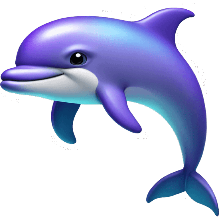 Dolphin pog purple emoji