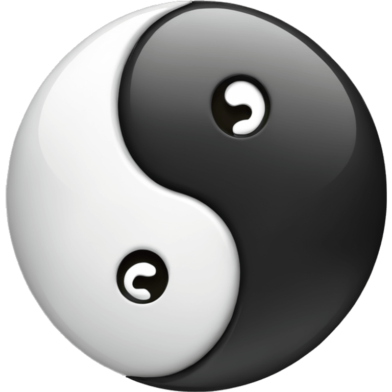 yin yang with 77 emoji