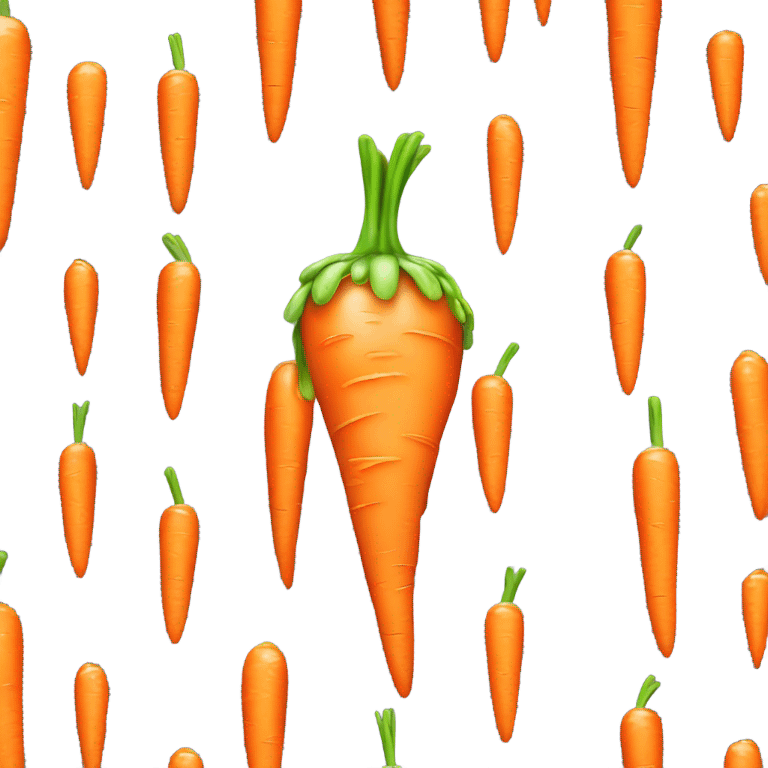 Wet carrot dripping emoji