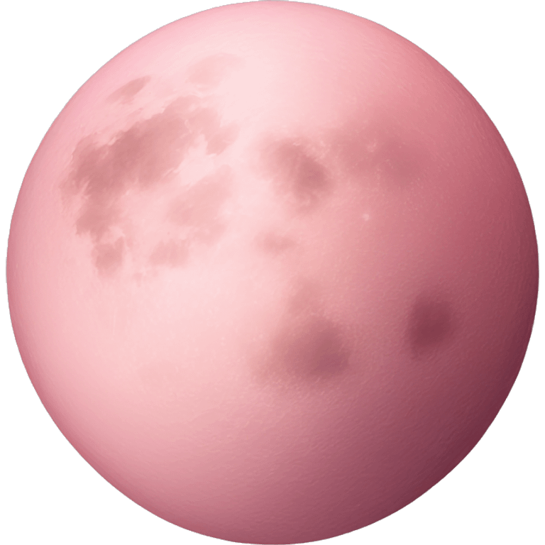 Light pink pink moon emoji