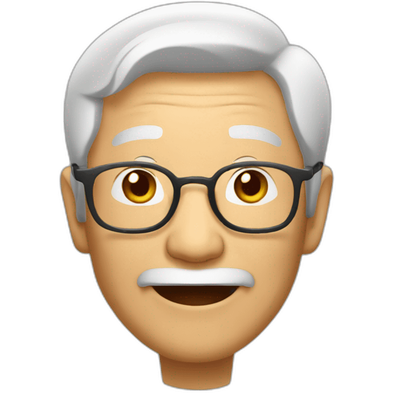 happy asian old man emoji