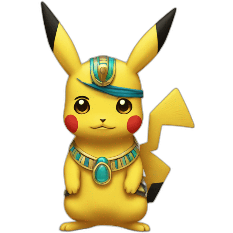 egyptian style pikachu emoji