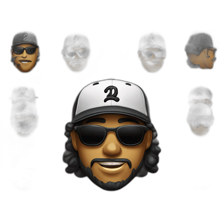 hombre cabello corto color negro con gorra  de beisbol negra , gafas oscuras para sol, pulgar arriba emoji