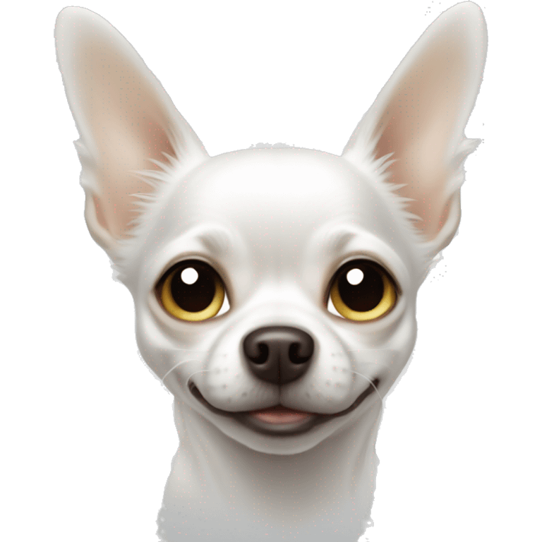 White chihuahua angel emoji