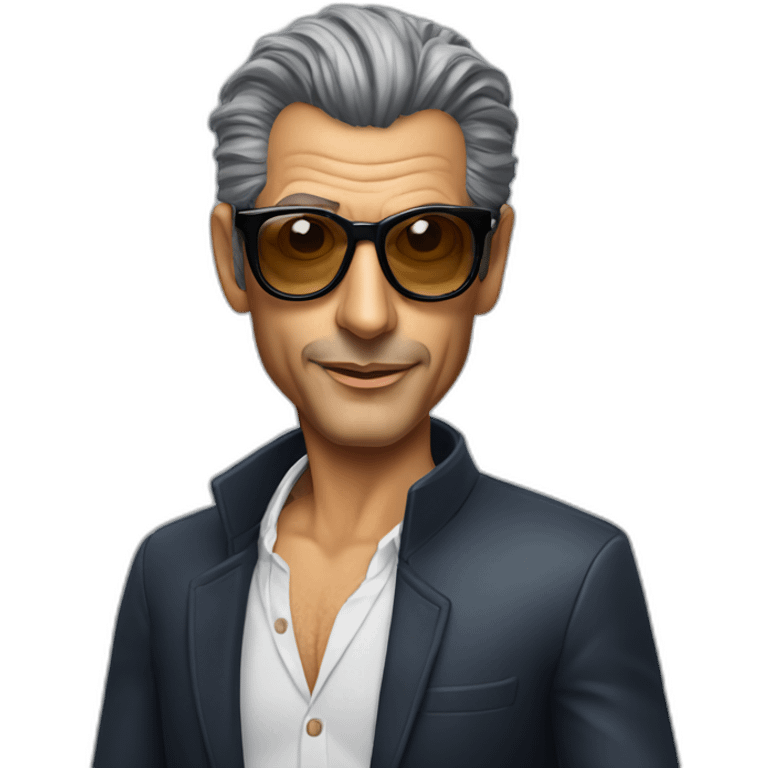 jeff goldblum taking off dark glasses emoji