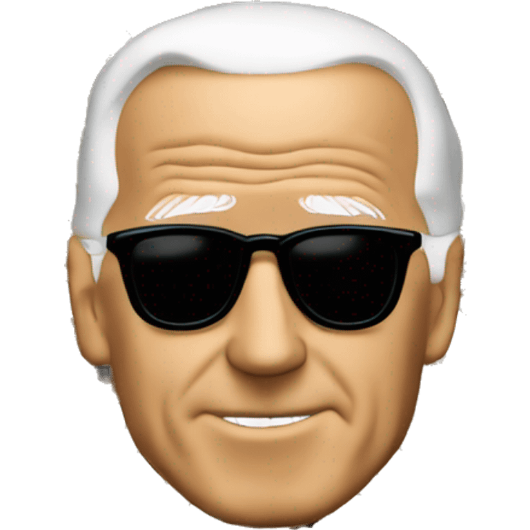 Joe biden sunglasses heart background emoji