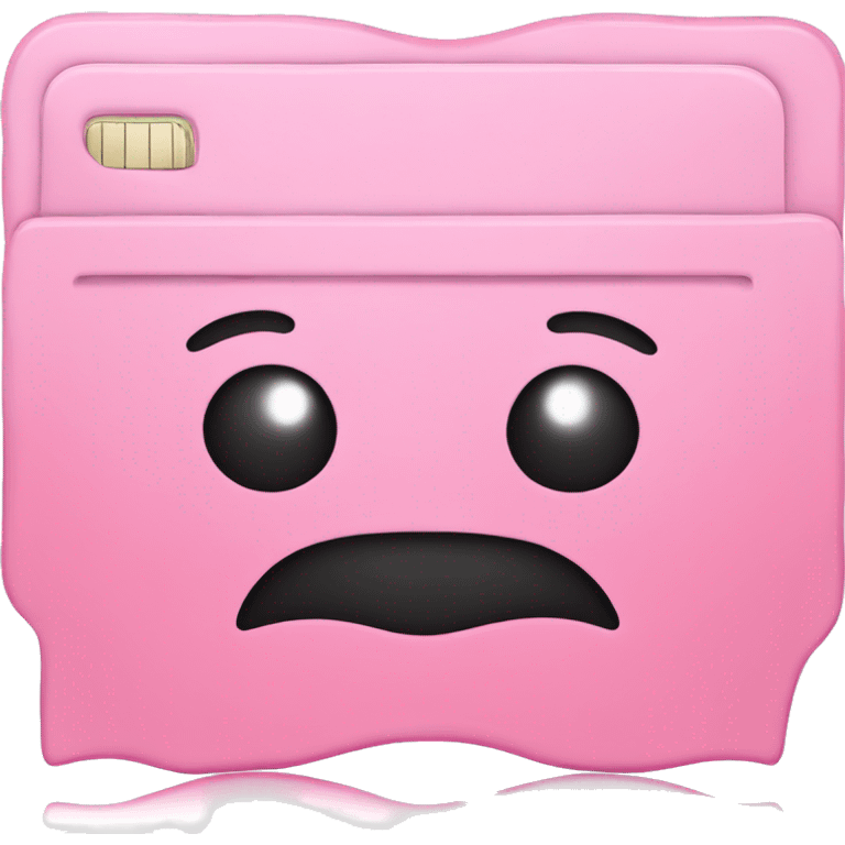 Pink credit card  emoji