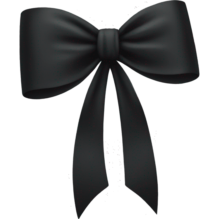 Black bow emoji