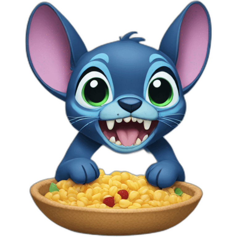 Stitch eat cat emoji