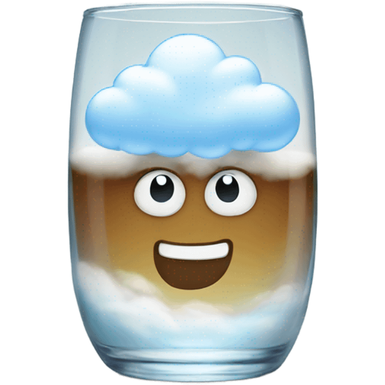 Cloud in a glass emoji