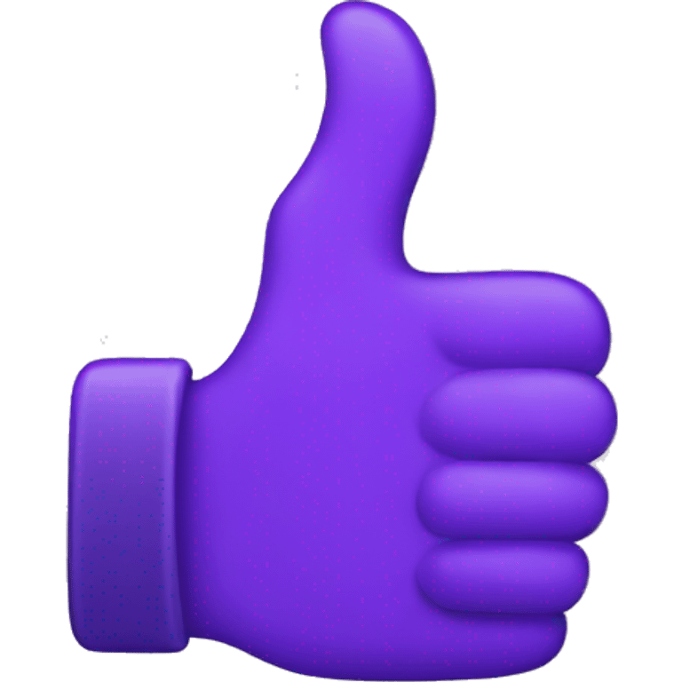 purple thumbs up emoji