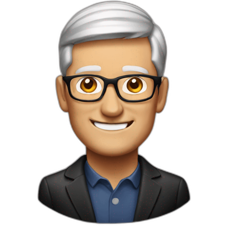 Tim cook chocolate cake emoji