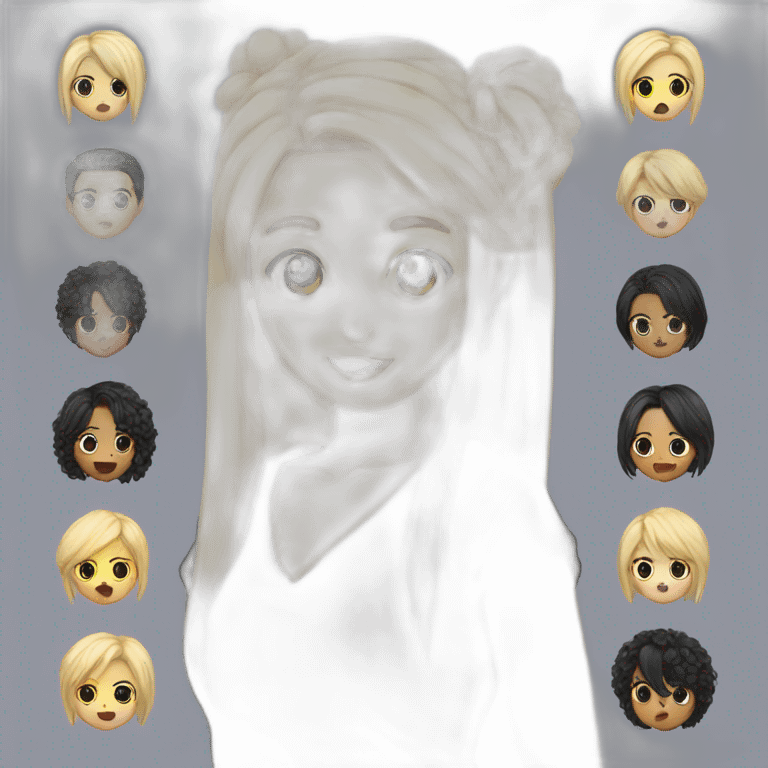 Kpop idol with blonde and black hair mixed  emoji