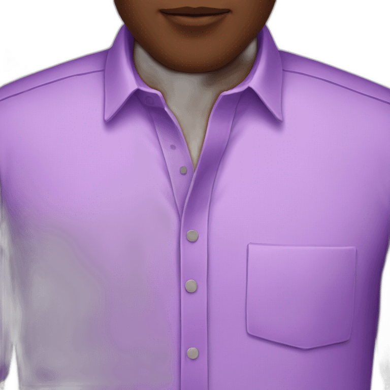 A man whose shirt is purple  emoji