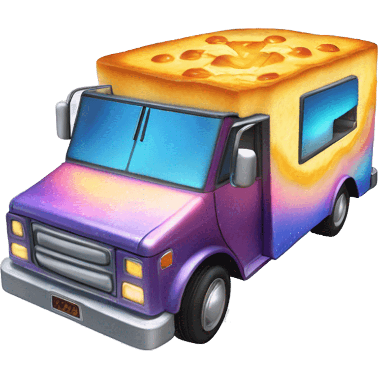 Fiery hot Blueberry Cheesecake holographic hot wheel food truck emoji