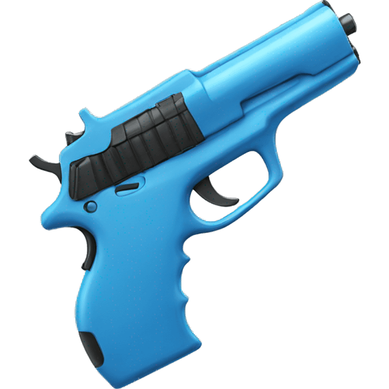 a blue gun  emoji