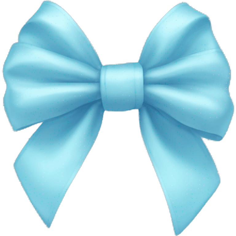 Pastel blue bow emoji