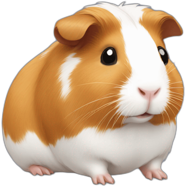 Guinea pig holding hart emoji