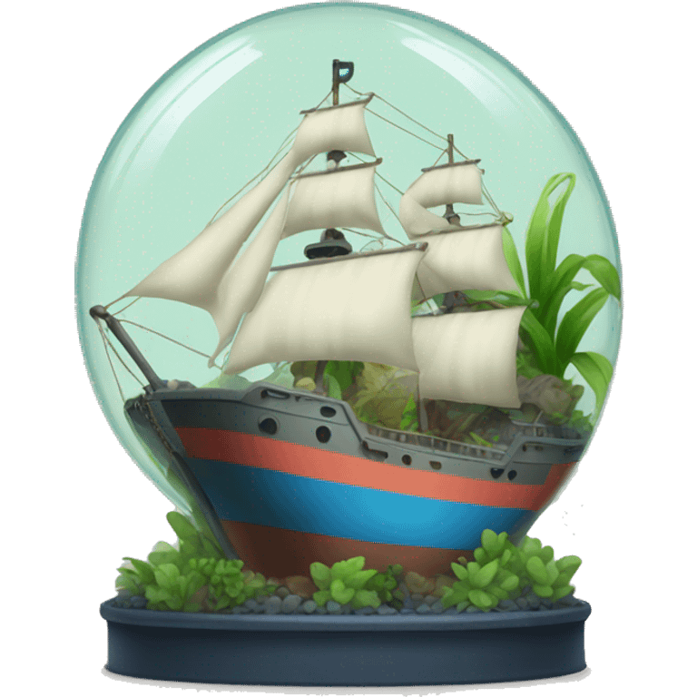 ship in a terrarium emoji