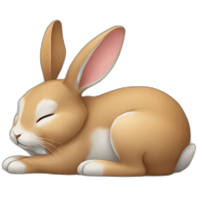 rabbit sleeping emoji